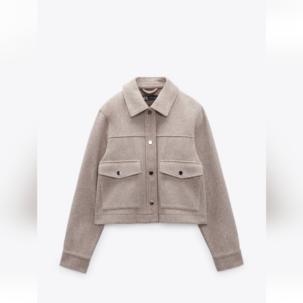Cropped soft jacket